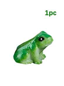 20/10/5/1pc Resin Mini Green Frog Miniature Figurine Animal Model, Fairy Garden Miniature Moss Landscape DIY, Terrarium Crafts Accessories Home Decorative, Miniature Landscape Creative Cute Frog Statue, Suitable For Car, Desk Or Garden Decoration, Resin Material, Resin Mini Green Frog, Green Animal Model, DIY Terrarium Handicrafts, Home Decoration Accessories, Party Decoration