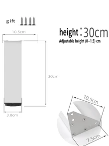 4-Piece Metal Triangle Shaped Furniture Leg Replacement Coffee Table, Cabinet Legs, Sofa Accessories, Hardware Accessories