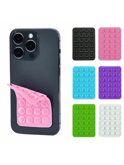 双面吸盘硅胶防滑可水洗手机支架贴纸