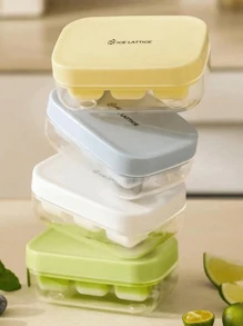 1pc/3pcs Ice Cube Tray, Household Refrigerator Ice Cube Mold, Silicone Ice Cube Maker With Lid, Press Mini Square Ice Cube Trays