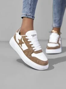 Baskets plateforme confortables pour femmes, multicolores, respirantes, décontractées, athlétiques. Semelle en caoutchouc souple, antidérapante, durable et résistante. Chaussures de voyage, Blanc
