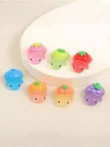 100/50/20/10/1pc Mini Night Glow Turtles, Tiny Fruit Shape Turtles, Mini Resin Animals Figures, Tiny Sea Turtle, Marine Animals Miniature Turtles, Miniature Things Figurines To Hide For DIY Fairy Garden Decoration, Dollhouse Micro Landscapin, Tiny Aquarium Dollhouse Decor, Ocean Style Party Ornaments