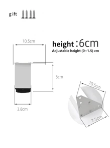 4-Piece Metal Triangle Shaped Furniture Leg Replacement Coffee Table, Cabinet Legs, Sofa Accessories, Hardware Accessories