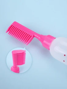 2pcs/Portable Men's And Women's Fashionable Hair Dye Bottle, Styling Hair Comb, Plastic Comb. Hair Salon Hair Accessories Pointed Tail Comb, A Must-Have Tool For Dyeing Hair, Suitable For Hairstyle Design And Hairdressers