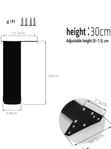 4-Piece Metal Triangle Shaped Furniture Leg Replacement Coffee Table, Cabinet Legs, Sofa Accessories, Hardware Accessories