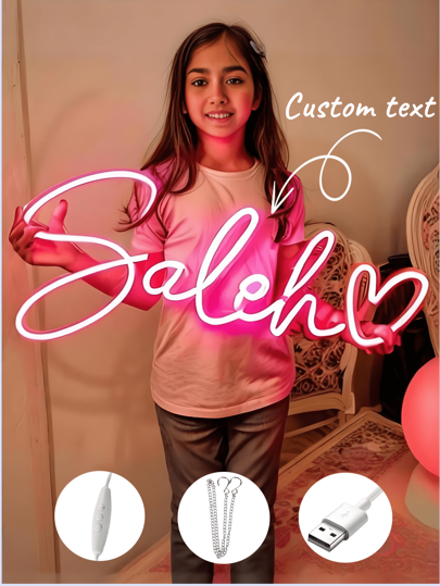 Dimmable Custom Led Neon Sign Room Decor,Personalized Wedding Neon Sign Valentine's Day Gift ,Festival Neon Sign Home Decoration Wedding Backdrop USB Power.