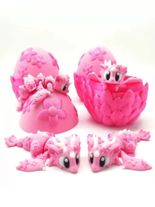 Nova Decoração de Mesa de Artesanato Flexível em Flor de Sakura e Dragão Impressa em 3D, Fofa, Presente de Formatura