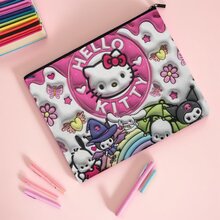 Bolsa de cosméticos de , bolsa de maquillaje multifuncional de gran capacidad oficial de  , perfecta para guardar productos de cuidado de la piel, cosméticos y artículos de viaje, regalo ideal para Navidad, San Valentín y cumpleaños, organizador, bolsa de aseo, bolsa de dibujos animados linda, organizador de viaje de gran capacidad, pequeños accesorios de gato, bolsa de regalo de fiesta - Multicolor - Ver 4