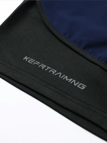 Men's Drawstring Waist Casual Sports Shorts, Fashionable 2 In 1 Design, Suitable For Spring/Summer Hiking, Cycling, Basketball, Running, And Indoor Winter Sports - Navy Blue - View 5