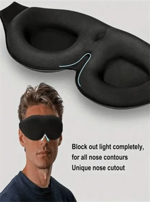 2 Packs [Pressure-Free Blackout Eye Mask] Curved 3D Design For Side Sleepers | Silky-Soft Touch | Stays Put When Tossing