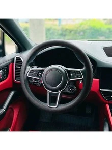 Stretchy Breathable Car Steering Wheel Cover, Non-Slip Anti-Wear Thin Steering Wheel Protector, All Season Sweat-Absorbing - one-size - View 10