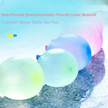 一套水弹气球，快速充气自封口热带彩色水球，夏季趣味水上玩具，适合玩水仗游戏，热带派对气球，加大加厚乳胶亲肤材质，适合户外露营、海滩、游泳池边玩耍，儿童玩具 - 多種規格 - 查看 10