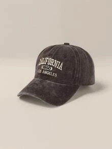 1 件女士城市名称“CALIFORNIA”字母刺绣水洗复古棒球帽，适合春、夏、秋、冬、防晒、日常穿着、户外运动、度假、旅行 - 彩色 - 查看 17