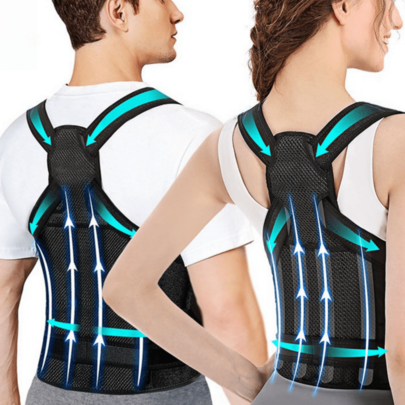 2025 Newest 1pc Back Brace Posture Corrector For Women And Men Back Straightener Scoliosis And Hunchback Correction Fully Adjustable Shoulder Support Spine Corrector Support Adjustable Posture Trainer Exercise Waist Belt Suitable For Workout Home Sports And Walk