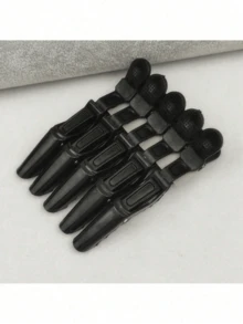 5个/2个多功能发夹，带鳄鱼夹和发型定位夹，适用于美发师和专业发型师，女士塑料防滑发夹，专业沙龙发夹，带鳄鱼夹的发型夹，长嘴夹，鹤嘴夹，卷发造型师之选，家居浴室装饰，发饰 - 彩色 - 查看 11