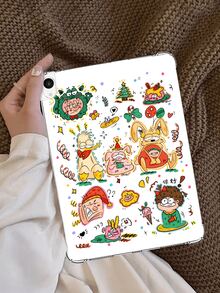 Painted Graffiti 1pc Cute Cartoon Comic Style Anti-Drop Tablet Case Compatible With Galaxy Tab A7 LITE, IPad Pro 11-Inch 2021, IPad 10th Gen - Multicolor - View 4