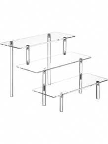 1pc Acrylic Cosmetic Organizer Rack, Multi-Tier Display Storage Shelf For Perfume, Skincare, Makeup Items, Reinforced Sturdy Pyramid-Shaped Stand For Living Room, Bathroom, Bedroom, Home Decor,For Holiday Beach, Bathroom Collection, Bedroom Collection, Large Capacity