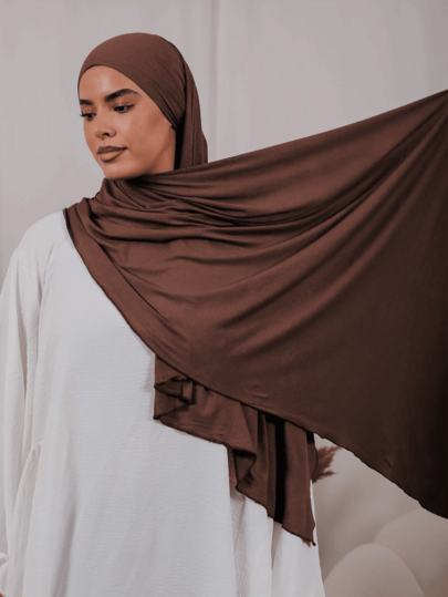 1Pc Solid Color Women Hijab, Plain Elegant Soft Scarf, Women's Comfy Multifunctional Headscarf Suitable For Daily Wear For Dress