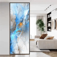 Abstract Art Of Marble Texture Glass Door Window Sticker For Home Decoration Wall Decor Room Decor Stickers Personalised Stickers - Picture Color - View 4