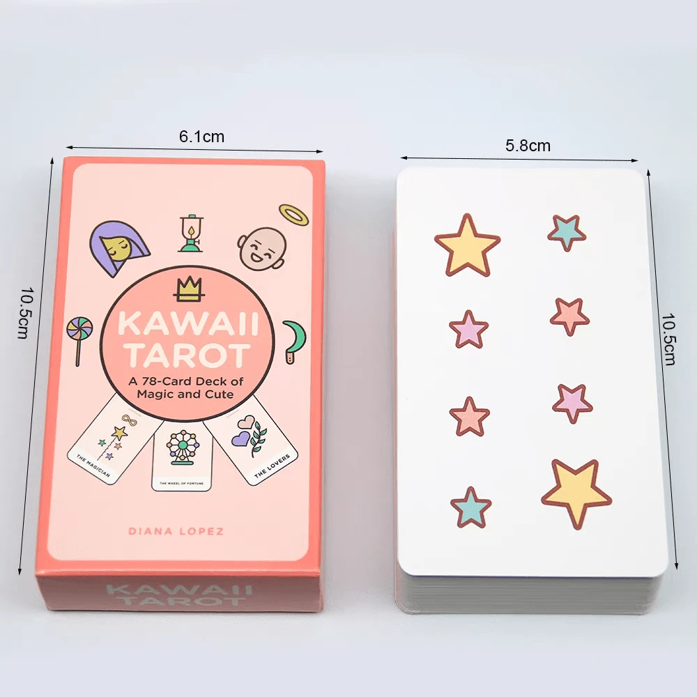 Kawaii Tarot Cards - English Version - Pink - View 1