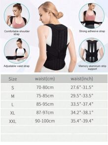 1 pièce, ceinture lombaire réglable pour hommes et femmes, redresseur de posture de fitness, redresseur de dos réglable intégré convenant aux hommes et aux femmes, très adapté aux activités de fitness et de loisirs