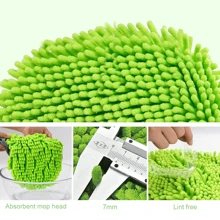 Extendable Car Wash Mop - Ultra Absorbent Microfiber Chenille Head, Durable Long Handle For Effective Vehicle Detailing And Care, Ldeal For Home Windows