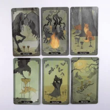 Dark Wood Tarot Cards, English Version - Grey - View 2