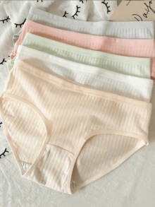 女童简约纯色舒适内裤 - 彩色 - 查看 1