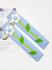 QYeah 1/2pcs Fabric Dual Door Refrigerator Handle Cover, Anti-Cold Sleeve, Refrigerator Door Handle Anti-Dust Cover, Anti-Static Car Steering Wheel Cover,Bag,Organizer,Storage