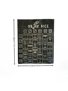 Drinking Game Beer Games Game For Adult,1 Set Wooden Dice Drinking Game Set For Adult Bachelor Party , Valentine's Day Party Toy Drunk Cubes Party Board Game, Valentine's Day Uses Dices & Dice Bag - Left/Right Drinking, Adult Wooden Drinking Game For Bachelor/Birthday Party, Fun Adult Party Bar Game, Social Interaction Board Game, Made Of Pine Wood,Adult Monopoly,Bachelor Games,Drink Games