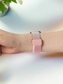 1pc Wave Nylon Elastic Short Watch Band Compatible With Apple Watch Band 38mm 40mm 41mm 42mm 44mm 45mm For Girls And Boys Small Wrist,Adjustable Stretchy Loop Replacement With Magnetic Clasp Compatible With Apple Watch Band Series10 9 8 7 6 5 4 3 2 1 SE