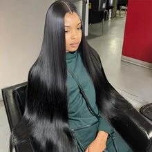 MAMUSHOW 200% Density V Part Wig Human Hair Straight 8-14 Inch BoB V Part Wig For Women Clip In Half Wig Beginner Friendly No Lace No Glue No Sew In 16-32 Inch - Natural Black - 查看 7