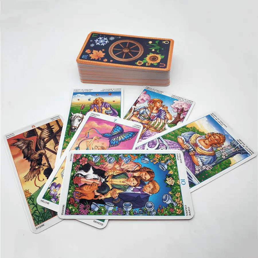 Wheel Of The Year Card Games For Party Gathering - Yellow - View 1