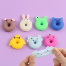 5/10/20/30 件随机可爱 S 形甜甜圈柔软玩具，适合作为成人派对礼物、迷你减压器、圣诞派对礼物、课堂奖励、生日礼物、礼品袋填充物