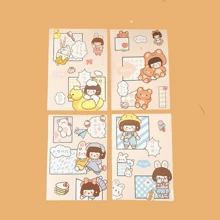 20 stuks/10 stuks cartoon mini-notitieboekjes, schattige meisjesnotities, draagbare memoblokjes voor studenten