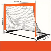 Portable Foldable Soccer Goal Net, Movable Soccer Shooting Training Set For Indoor And Outdoor Soccer Team Matches, Competitions, Practice - Multicolor - View 2