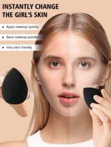 6pcs/Set Makeup Sponge Blenders Set, Including Liquid, Cream And Powder Foundation Blender Sponges, Black Makeup Sponges, Latex-Free Wet & Dry Use Foundation Blenders Suitable For All Skin Types,Makeup,Cheap,Room Decor,Vanity,Travel,Bedroom,Makeup Accessories,Puff,Makeup Blender,Powder Puff,Makeup Sponge,Cheap,Stocking Stuffers,Makeup,Makeup Tools,Cheap Stuff,Gifts,Gifts For Women,Christmas Gifts,Giveaways,Travel,Cheap Stuff,Travel Essential - Black - View 6