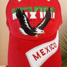 1pc,Outdoor, Sports, Baseball Caps, Patches, Embroidery, Eagles, Caps. - Red - View 4