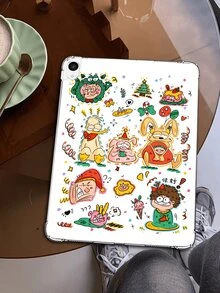 Painted Graffiti 1pc Cute Cartoon Comic Style Anti-Drop Tablet Case Compatible With Galaxy Tab A7 LITE, IPad Pro 11-Inch 2021, IPad 10th Gen - Multicolor - View 6