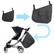 Universal Stroller Organizer, Side Sling Stroller Organizer, Mesh Cargo Net Stroller Storage Caddy Accessories, Stroller Bag Accessories Fits For Baby Jogger, Strollers - Multicolor - View 8
