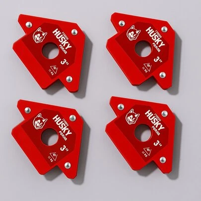 4 Escuadras Para Soldar 3   Imán Soldar Husky