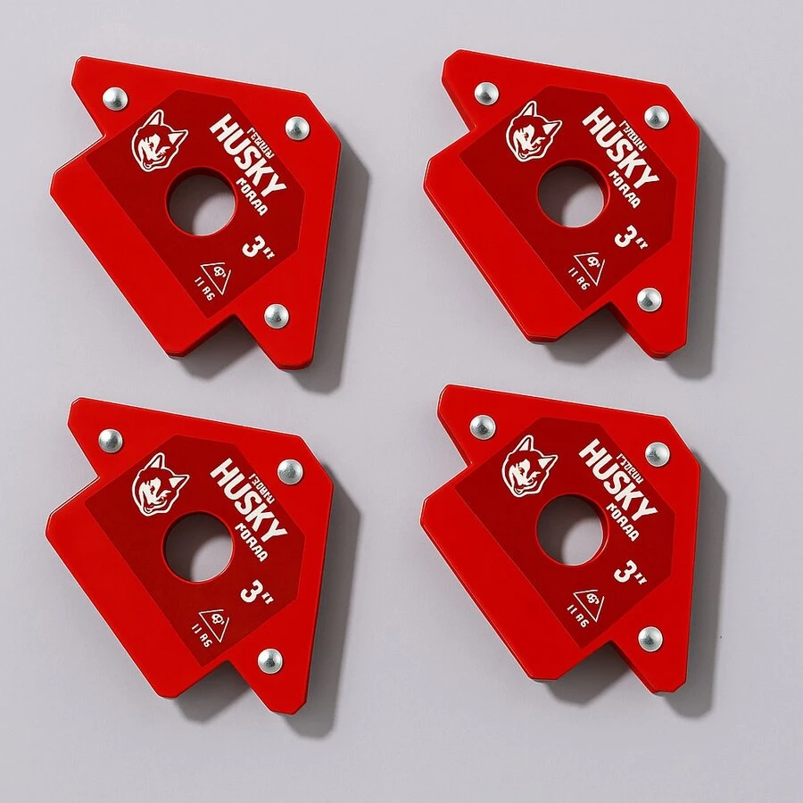 4 Escuadras Para Soldar 3   Imán Soldar Husky