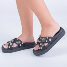 Women Platforms & Wedge Sandals - 黑色 - 查看 1