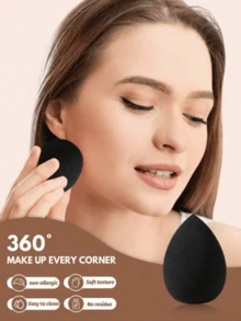 6pcs/Set Makeup Sponge Blenders Set, Including Liquid, Cream And Powder Foundation Blender Sponges, Black Makeup Sponges, Latex-Free Wet & Dry Use Foundation Blenders Suitable For All Skin Types,Makeup,Cheap,Room Decor,Vanity,Travel,Bedroom,Makeup Accessories,Puff,Makeup Blender,Powder Puff,Makeup Sponge,Cheap,Stocking Stuffers,Makeup,Makeup Tools,Cheap Stuff,Gifts,Gifts For Women,Christmas Gifts,Giveaways,Travel,Cheap Stuff,Travel Essential - Black - View 9