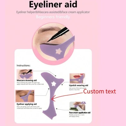 Multifunctional Mascara Applicator Eyeliner Stencil Tool For Beginners