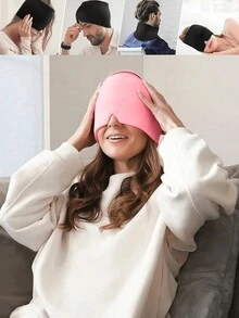 1 包冷却凝胶眼罩冷热头套凝胶冰面罩护理冰头套冷头套冰眼罩 - 透气舒缓眼罩，凝胶冰袋缓解头痛偏头痛帽 - 可拉伸头套，冷热疗法，缓解头痛，无需电源，无需电池 - 有效缓解紧张、压力和疲劳，适用于卧室、旅行、办公室、学校、生日礼物，适合毕业休息 - 彩色 - 查看 2