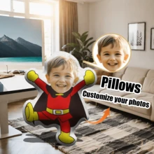 1pc Customized Personalized Creative Throw Pillow/Cushion, Gift For Girlfriend/Wife, Home Decor | Holiday Decor | Wedding | Birthday Gift | Anniversary | Children's Gift, Suitable For Halloween, Christmas, Thanksgiving, Valentine's Day - Multicolor - View 2
