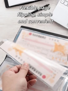 24pcs Bank Deposit/Withdrawal Receipt Storage Folder, Large Capacity Waterproof Collection Book, For Vouchers, Bills - Multicolor - View 4