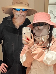 1pc Outdoor Sports Breathable Animal Printed Mask, Orange Cat Riding Covering Mask, Funny Animal Face Scarf, Ear Loop All-In-One Protective Mask With Neck Coverage - Multicolor - View 4