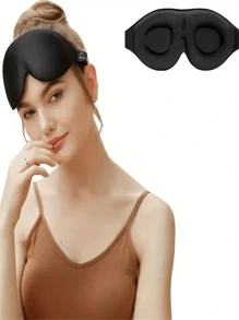 2 Packs [Pressure-Free Blackout Eye Mask] Curved 3D Design For Side Sleepers | Silky-Soft Touch | Stays Put When Tossing
